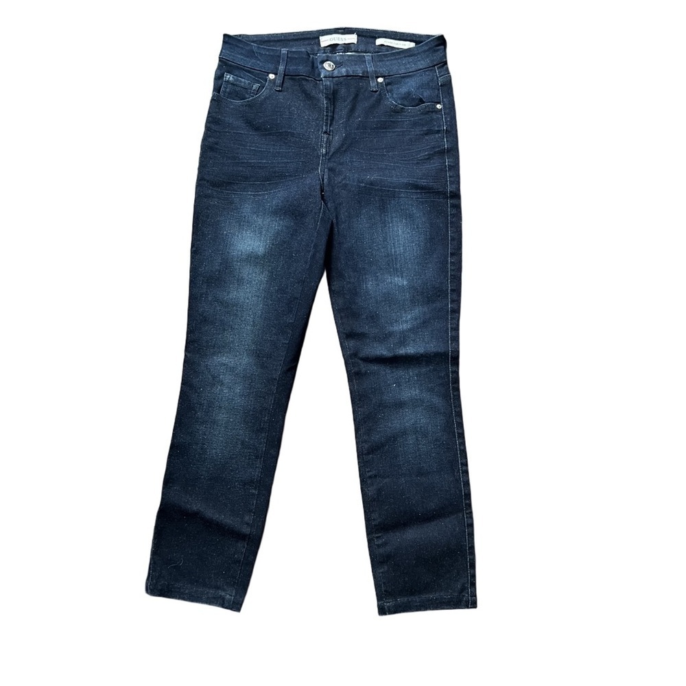 GUESS Power Curvy Mid Jeans โ Size 27 โ Dark Wash โ Slim Fit